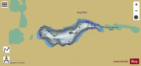 Gilbert Lake depth contour Map - i-Boating App