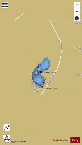 Glisezinski Lake depth contour Map - i-Boating App
