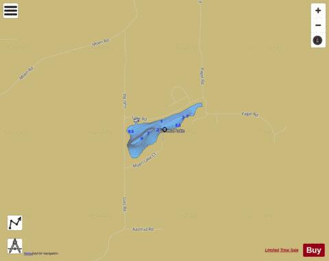 Goodhal Lake depth contour Map - i-Boating App