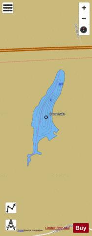Goose Lake A depth contour Map - i-Boating App