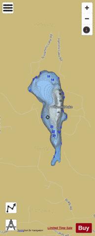Hammil Lake depth contour Map - i-Boating App