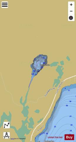 Heron Lake depth contour Map - i-Boating App