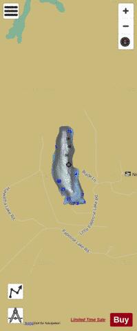 Hiawatha Lake depth contour Map - i-Boating App