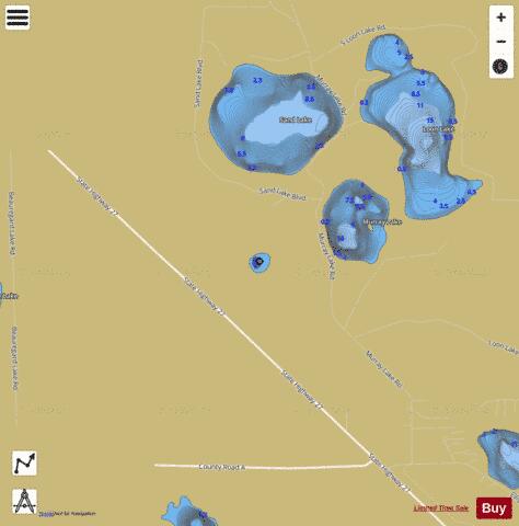 High Life Lake depth contour Map - i-Boating App