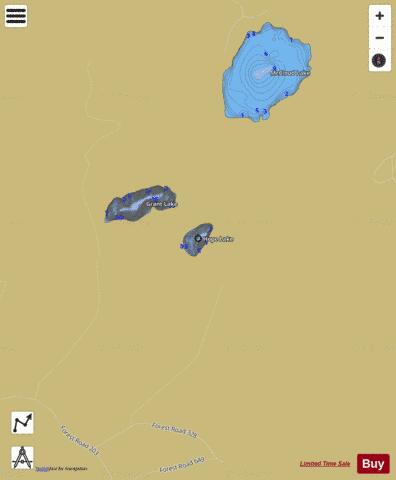 Hope Lake depth contour Map - i-Boating App