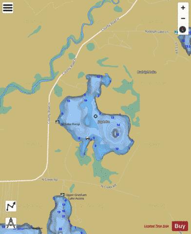 Jag Lake depth contour Map - i-Boating App