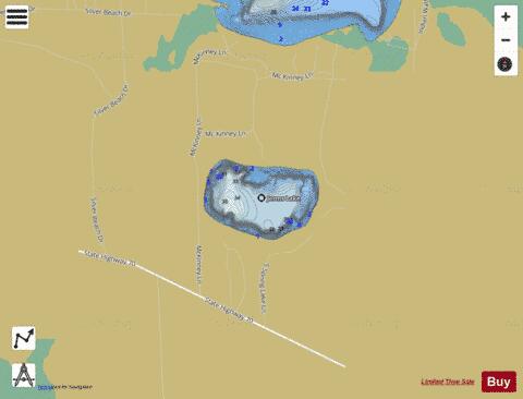 Jerms Lake depth contour Map - i-Boating App