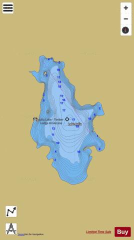 Lake Julia depth contour Map - i-Boating App