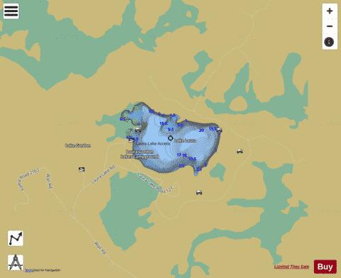 Lake Laura depth contour Map - i-Boating App