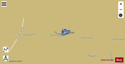 Laura Lake depth contour Map - i-Boating App