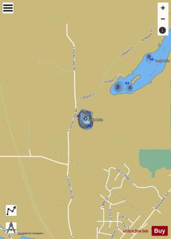 Leda Lake depth contour Map - i-Boating App