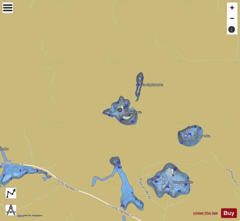 Lester Lake depth contour Map - i-Boating App