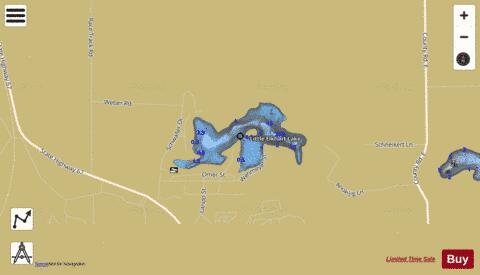 Little Elkhart Lake depth contour Map - i-Boating App
