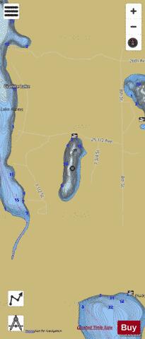 Little Granite Lake depth contour Map - i-Boating App