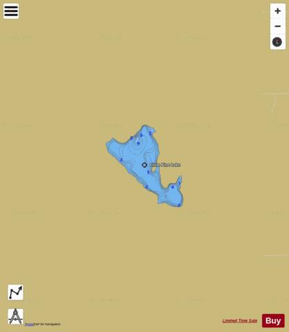 Little Pine Lake depth contour Map - i-Boating App