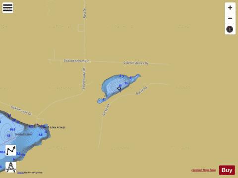 Little Siskiwit Lake depth contour Map - i-Boating App