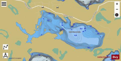 Lost Canoe Lake depth contour Map - i-Boating App
