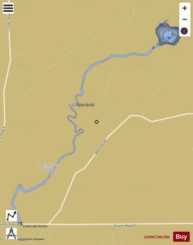 Lowes Lake depth contour Map - i-Boating App