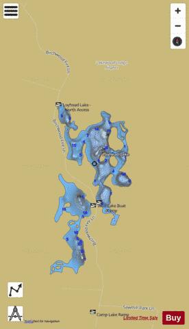 Loyhead Lake depth contour Map - i-Boating App