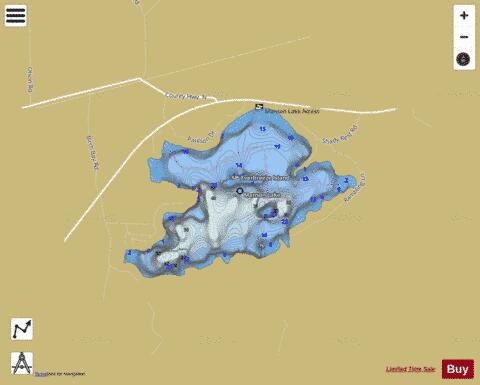 Manson Lake depth contour Map - i-Boating App
