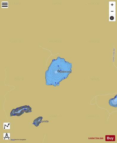 Mccloud Lake depth contour Map - i-Boating App