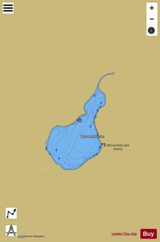 Mccormick Lake depth contour Map - i-Boating App
