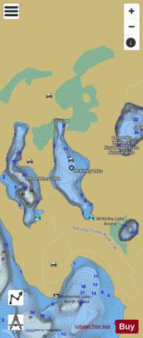 Mckinley Lake depth contour Map - i-Boating App