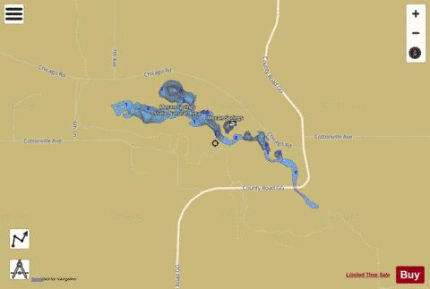 Mecan Springs depth contour Map - i-Boating App