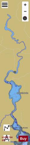 Moquah Lake depth contour Map - i-Boating App