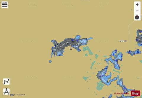 Nick Lake depth contour Map - i-Boating App