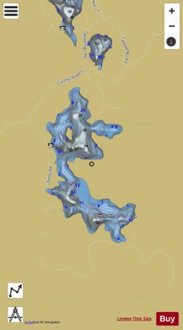 Owl Lake depth contour Map - i-Boating App