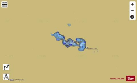 Patrick Lake depth contour Map - i-Boating App