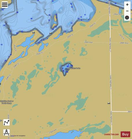 Roedecker Lake depth contour Map - i-Boating App