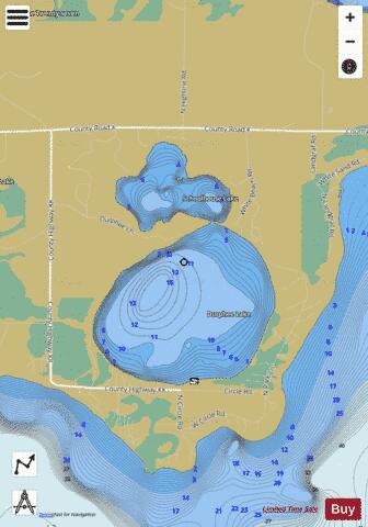 School House depth contour Map - i-Boating App