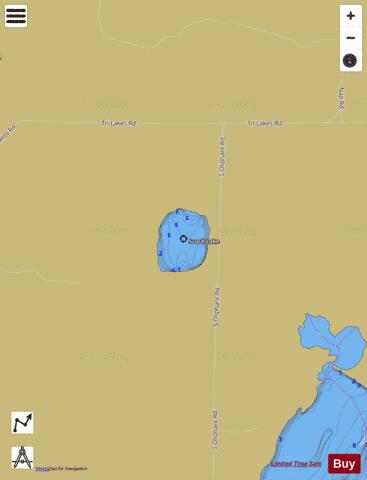 Scout Lake B depth contour Map - i-Boating App
