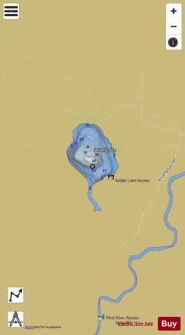 Seidel Lake depth contour Map - i-Boating App