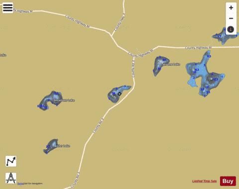 Smith Lake depth contour Map - i-Boating App