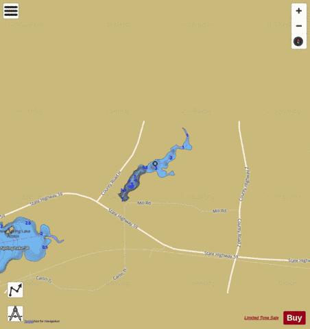Upper Spring Lake depth contour Map - i-Boating App