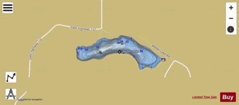 Weber Lake depth contour Map - i-Boating App