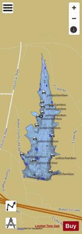 Walker County Public Fishing Lake depth contour Map - i-Boating App