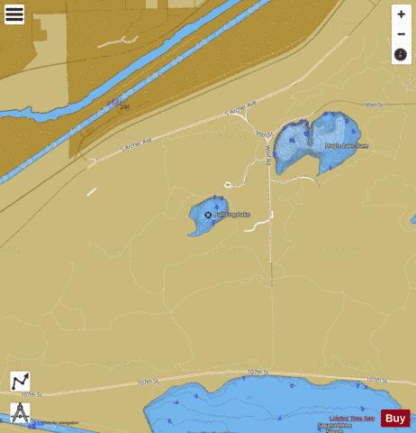 Bullfrog Lake depth contour Map - i-Boating App