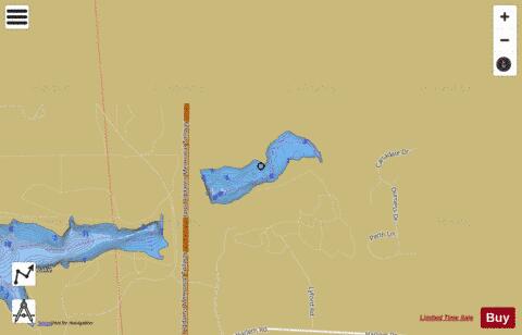 Olson Lake depth contour Map - i-Boating App