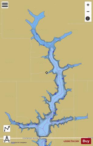 Otter Lake (North) depth contour Map - i-Boating App