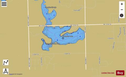 Tampier Lake depth contour Map - i-Boating App