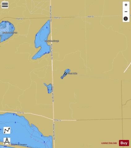 Tuma Lake depth contour Map - i-Boating App