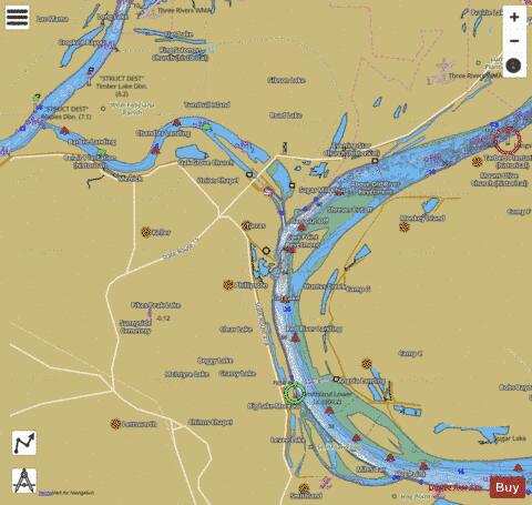 Lower Mississippi River section 11_502_838 depth contour Map - i-Boating App