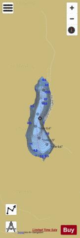 Kilbrennan Lake depth contour Map - i-Boating App