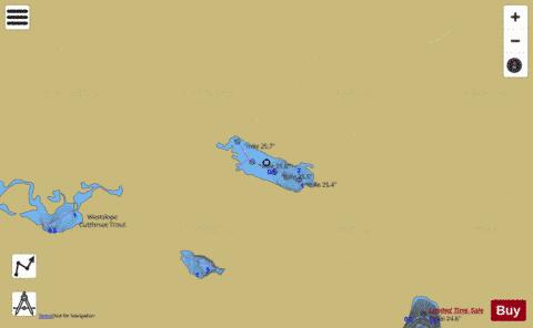 Tent Lake depth contour Map - i-Boating App