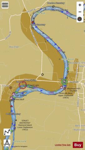 Tennessee River section 11_521_809 depth contour Map - i-Boating App