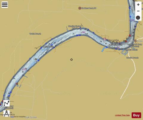 Tennessee River section 11_522_809 depth contour Map - i-Boating App